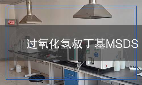 過氧化氫叔丁基MSDS