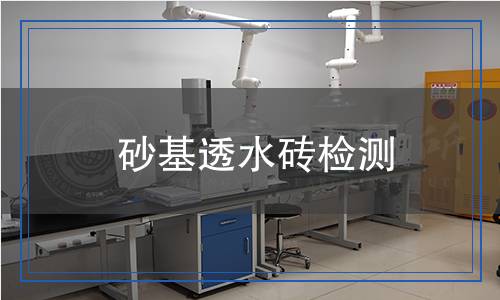 砂基透水磚檢測(cè)