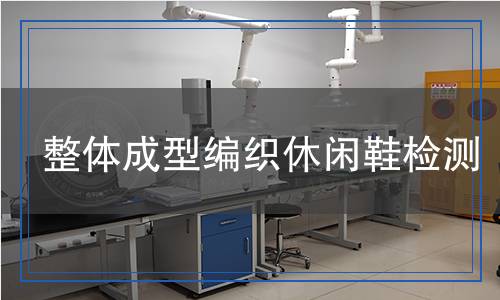 整體成型編織休閑鞋檢測