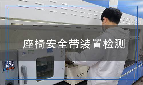 座椅安全帶裝置檢測