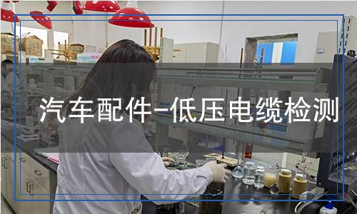 汽車(chē)配件-低壓電纜檢測(cè)