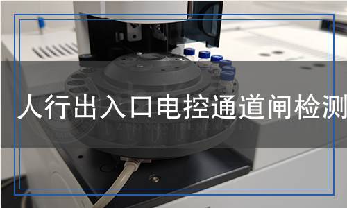 人行出入口電控通道閘檢測