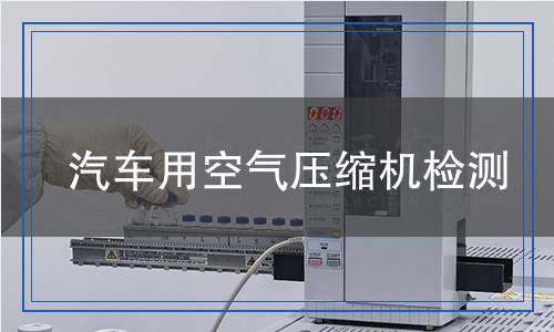 汽車用空氣壓縮機(jī)檢測(cè)