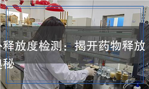 體外釋放度檢測：揭開藥物釋放的奧秘