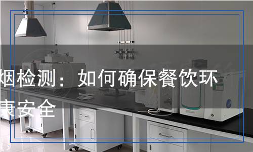 餐飲油煙檢測：如何確保餐飲環(huán)境的健康安全