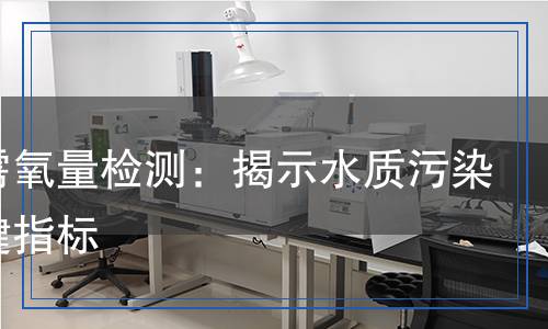 化學(xué)需氧量檢測：揭示水質(zhì)污染的關(guān)鍵指標(biāo)