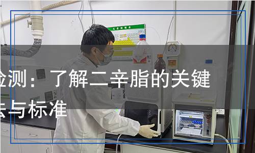 二辛脂檢測：了解二辛脂的關(guān)鍵檢測方法與標(biāo)準(zhǔn)