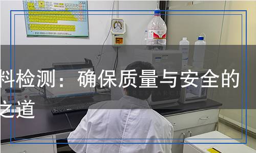 壓漿料檢測：確保質(zhì)量與安全的科學之道
