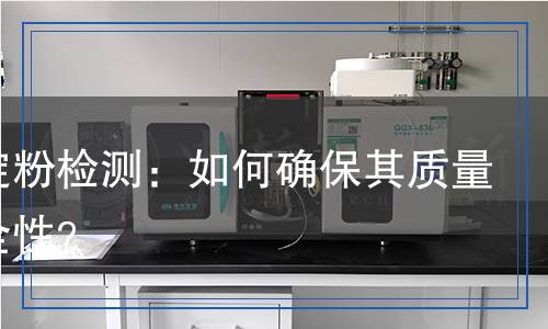 改性淀粉檢測(cè)：如何確保其質(zhì)量與安全性？