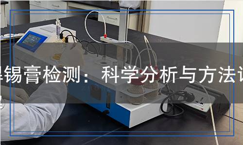 焊錫膏檢測：科學(xué)分析與方法詳解